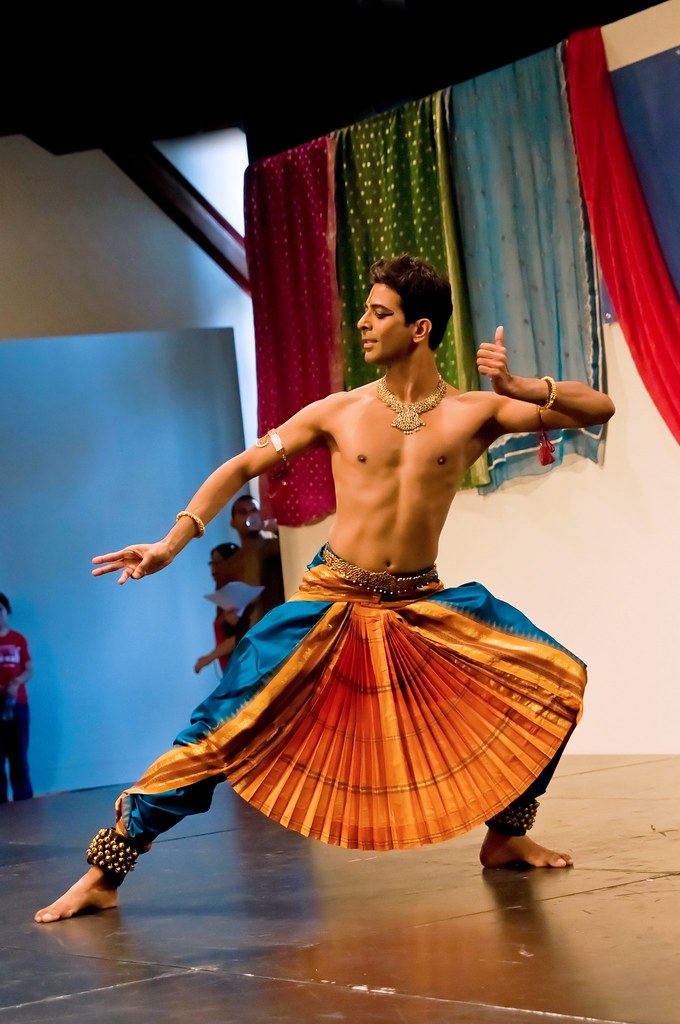 Portrait of a classical dance instructor in traditional attire